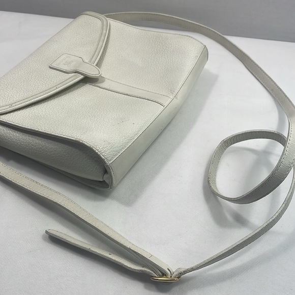 Authentic BURBERRY vintage off-white leather Crossbody bag with COA - Picture 11 of 11
